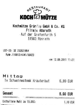 sebt Hffner Kochmtze Restaurant